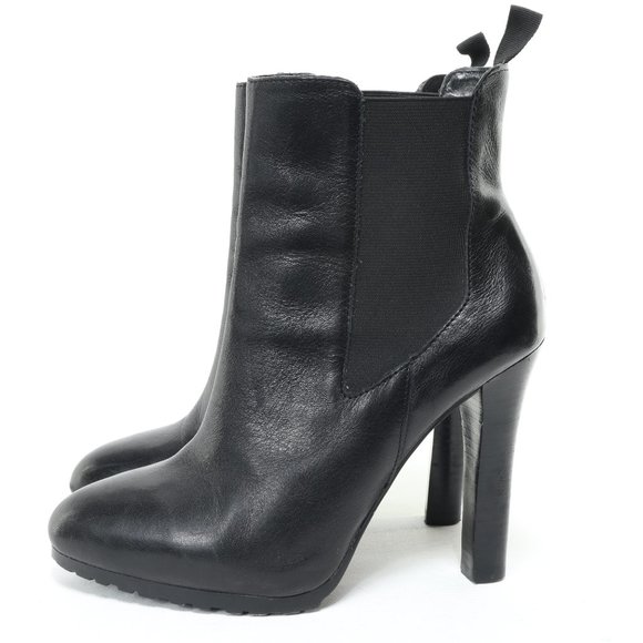 Lauren Ralph Lauren Black Ankle Boots - Picture 6 of 16